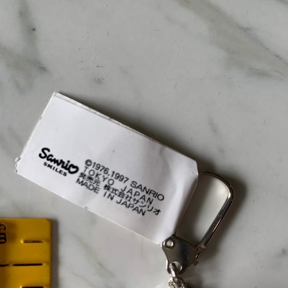 HELLO KITTY ANGEL CHARM VINTAGE 1997 CELL PHONE KEY CHAIN - Picture 2 of 5